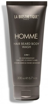 La Biosthetique Hair Beard Body Wash (Очищающий, увлажняющий и освежающий гель для тела, волос и бороды), 200 мл