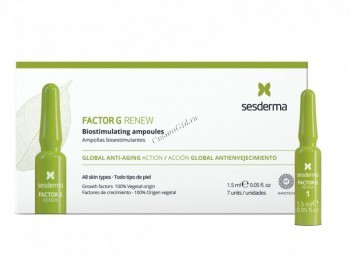 Sesderma Factor G Renew Biostimulating ampoules (Средство в ампулах биостимулирующее), 7 шт. по 1,5 мл