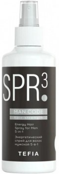 Tefia Energy Hair Spray for Men 5-in-1 (Энергетический спрей для волос мужской 5-в-1), 250 мл