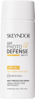 Skeyndor Matt Protective Cream Combnation Skin SPF50+ (Матирующий солнцезащитный крем SPF50+ для комбинированной кожи), 75 мл