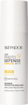 Skeyndor Daywear Protective Emulsion Invisible Texture SPF50+ (Дневная солнцезащитная эмульсия SPF50+ c невидимой текстурой), 30 мл