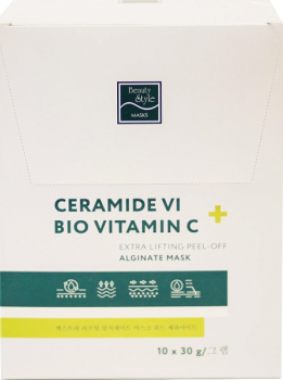 Beauty Stylе Сeramide Vi + BIO Vitamin C Mask (Альгинатная лифтинг-маска), 10 шт x 30 гр