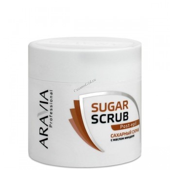 Aravia Скраб сахарный для тела с маслом миндаля, 300 или 250 мл.