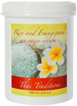 Thai Traditions Rice and Frangipani Massage Cream (Массажный крем Рис и Франжипани), 1000 мл