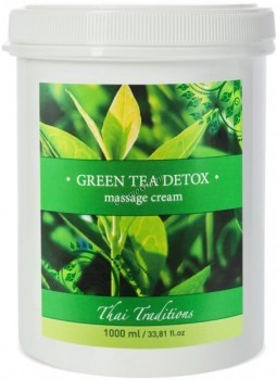 Thai Traditions Green Tea Detox Massage Cream (Массажный крем Зеленый Чай Детокс), 1000 мл