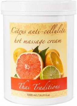 Thai Traditions Citrus Anti-Cellulite Hot Massage Cream (Массажный крем антицеллюлитный Цитрус), 1000 мл