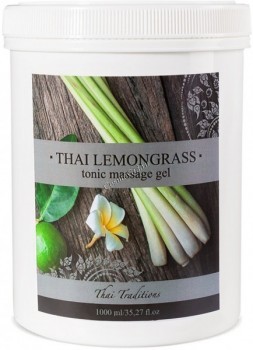 Thai Traditions Thai Lemongrass Tonic Massage Gel (Массажный гель тонизирующий Тайский Лемонграсс), 1000 мл