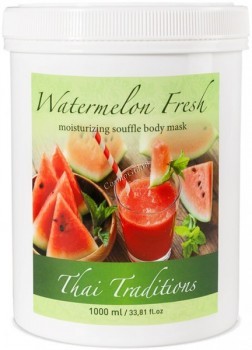 Thai Traditions Watermelon Fresh Moisturizing Souffle Body Mask (Маска-гель для тела увлажняющая Арбузный Фреш), 1000 мл