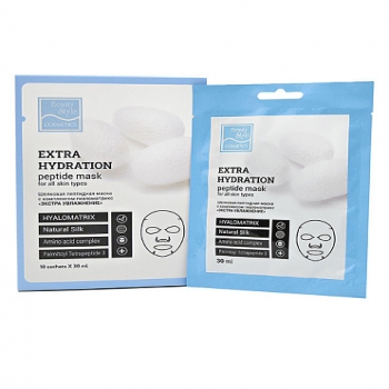 Beauty Style Extra Hydration Peptide Mask (Шелковая пептидная маска с комплексом Гиаломатрикс «Экстра увлажнение»)