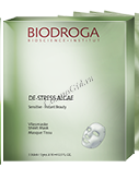 Biodroga De-Stress Algae Beauty Essence Sheet Mask (Успокаивающая водорослевая флисовая маска "Золотые водоросли"), 16 мл.
