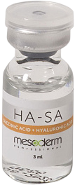 Mesoderm HA - SA (Биоревитализант с Гиалуроновой и Янтарной кислотой), 3 шт x 3мл