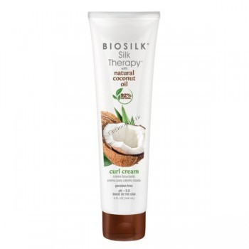 CHI BioSilk Silk Therapy With Coconut Oil Curl cream (Крем для укладки с органическим кокосовым маслом), 147 мл