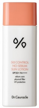 Dr.Ceuracle 5a Control No-sebum Sun Lotion SPF50+ (Солнцезащитный лосьон "5-альфа контроль"), 50 мл