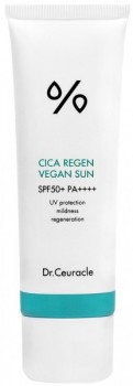 Dr.Ceuracle Cica Regen Vegan Sun SPF50+ (Солнцезащитный веганский гель с центеллой), 50 мл