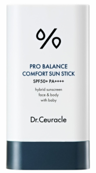 Dr.Ceuracle Pro Balance Comfort Sun Stick SPF 50+ PA++++ (Солнцезащитный стик с пробиотиками), 18 гр