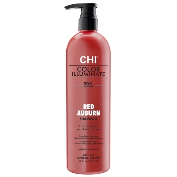 CHI Ionic Color Illuminate Shampoo Red Auburn (Оттеночный шампунь для волос Красный Каштан), 355 мл