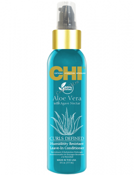 CHI Aloe Vera With Agave Nectar Humidity Resistant Leave-In Conditioner (Несмываемый кондиционер для вьющихся волос), 177 мл