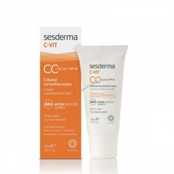 Sesderma C-Vit CC Cream SPF 15 (Крем корректирующий тон кожи СЗФ 15 с витамином С), 30 мл