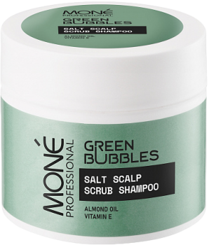 Mone Professional Green Bubbles Salt Scalp Scrub Shampoo (Деликатный шампунь-скраб), 150 мл