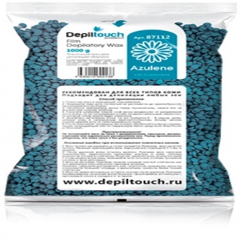 Depiltouch Professional Azulene Depilatory Wax (Натуральный пленочный воск с азуленом)