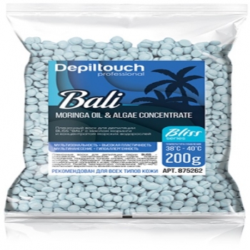 Depiltouch Professional Bliss Bali Wax (Полимерный пленочный воск Bali Bliss с маслом моринги и концентратом морских водорослей)