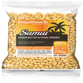 Depiltouch Professional Bliss Samui Wax (Полимерный пленочный воск Samui Bliss с маслом манго и жемчужной пудрой)