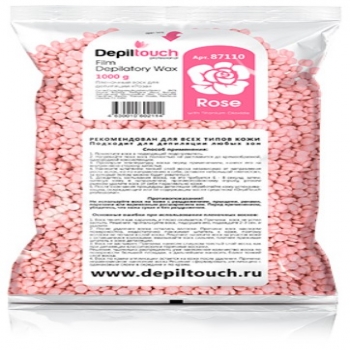 Depiltouch Professional Rose Depilatory Wax (Натуральный пленочный воск с ароматом розы)