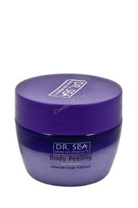 Dr. Sea Body peeling Lavander vanila patchouli (Ароматический пилинг для тела с маслами лаванды, ванили и пачули), 320 мл.