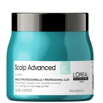 L'Oreal Professionnel Scalp Advanced 2-in-1 Shampoo & Mask (Очищающий шампунь-маска для кожи головы)