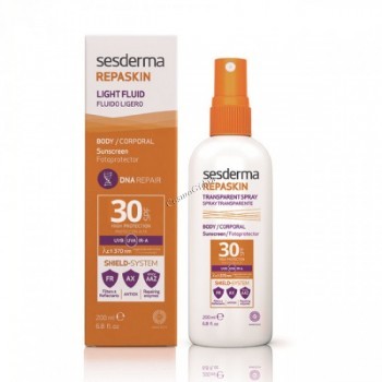 Sesderma Repaskin Light Fluid Body sunscreen SPF 30 (Флюид нежный солнцезащитный для тела СЗФ 30), 200 мл