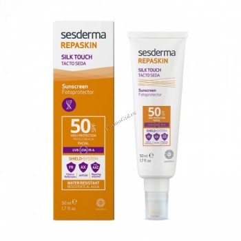 Sesderma Repaskin Silk Touch Colour Facial sunscreen SPF 50 (Средство солнцезащитное с нежностью шелка с тонирующим эффектом для лица СЗФ 50), 50 мл