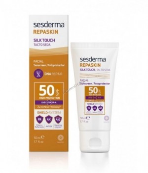 Sesderma Repaskin Silk Touch Facial sunscreen SPF 50 (Средство солнцезащитное с нежностью шелка для лица СЗФ 50), 50 мл