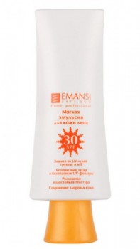 Emansi Мягкая эмульсия для кожи лица. Защита от солнечных лучей А и В. SPF 30, 50 мл