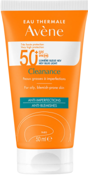 Avene Cleanance Solaire Fluid SPF50+ (Флюид солнцезащитный для проблемной кожи SPF 50+), 50 мл