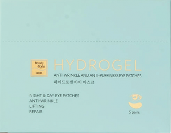 Hydrogel Anti-wrinkle and Anti-puffiness Eye Patches (Гидрогелевые патчи для глаз от отеков и морщин), 5 пар