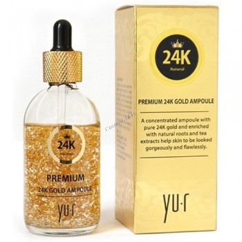 Yu-r Premium 24K Gold Ampoule (Премиальная сыворотка с частицами золота)