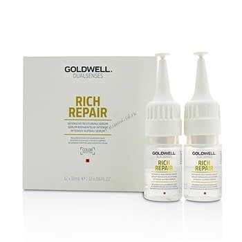 Goldwell Dualsenses Rich Repair Intensive restoring serum (Восстанавливающая сыворотка для поврежденных волос), 12 шт по 18 мл