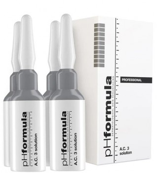 PHformula A.C. 3 solution (Активный обновляющий раствор для кожи с акне), 4 шт x 7 мл