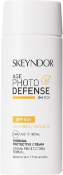 Skeyndor Thermal Protective Crema Sensitive Skin SPF50+ (Термальный солнцезащитный крем для лица SPF50+), 75 мл