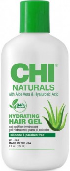CHI Naturals With Aloe Vera Hydrating Hair Gel (Гель для волос увлажняющий с алоэ вера и гиалуроновой кислотой), 177 мл