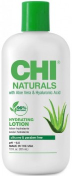 CHI Naturals With Aloe Vera Hydrating Lotion (Лосьон для тела увлажняющий с алоэ вера и гиалуроновой кислотой), 355 мл