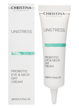 Unstress Probiotic Day Cream For Eye And Neck SPF-8 (Дневной крем с пробиотическим действием для кожи вокруг глаз и шеи SPF 8), 30 мл