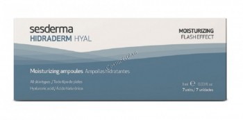Sesderma Hidraderm Hyal Moisturizing ampoules (Средство в ампулах для мгновенного увлажнения с гиалуроновой кислотой), 7 шт. по 1 мл