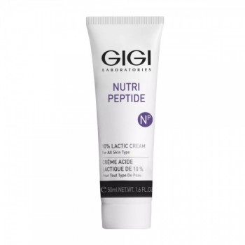 GIGI NP Lactic Cream (Крем пептидный увлажняющий с 10% молочной кислотой), 50 мл