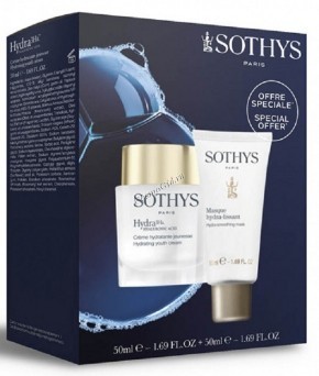 Sothys Hydrating Youth Cream + Smoothing Mask (Набор для лица Интенсивное увлажнение), 2 средства