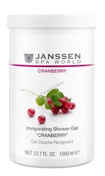 Janssen Invigorating shower gel «Cranberry» (Гель для душа «Клюква») 1000 мл
