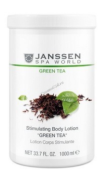 Janssen Stimulating body lotion «Green tea» (Стимулирующий увлажняющий лосьон «Зеленый чай»), 1000 мл