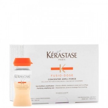 Kerastase Fusio-Dose Concentre Genesis Ampli-Force (Концентрат Дженезис Ампли-Форс – укрепляющий уход для усиления ослабленных волос, склонных к ломкости при расчесывании), 10 шт. по 12 мл