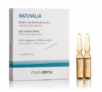 Mediderma Natuvalia Broken capillaires ampoules (Концентрат антикуперозный в ампулах), 5 шт. по 2 мл