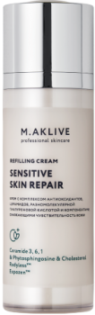 M.Aklive Refilling Cream «Sensitive skin repair» (Лёгкий напитывающий крем «Восстановление чувствительной кожи»), 30 мл